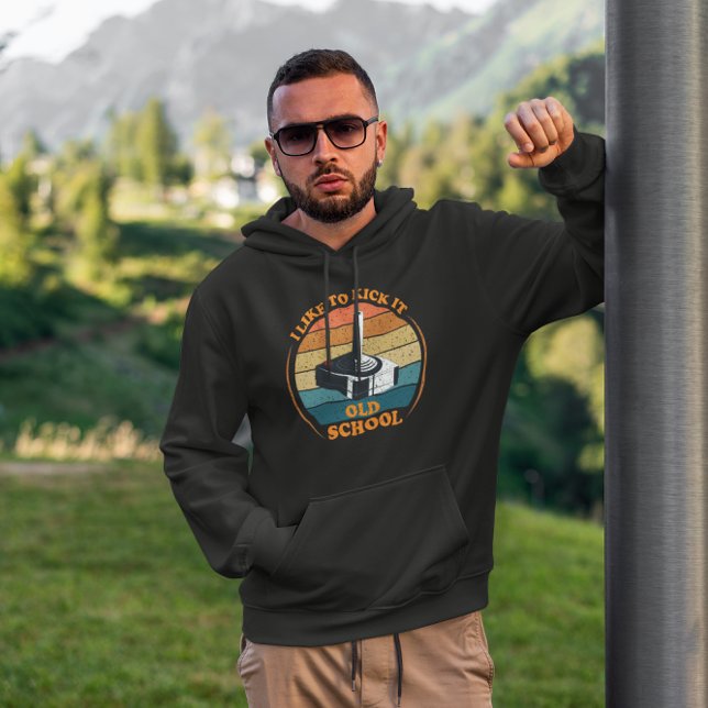 Ich mag es alte Schule - Retro Gamer Hoodie (Von Creator hochgeladen)