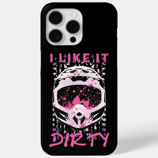 Ich mag es Dirty - Dirt Bike Funny Zitat Case-Mate iPhone Hülle (Rückseite)