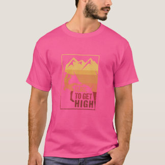 Ich mag es, hoch Funny Rock Climbing Mountain Bo T-Shirt