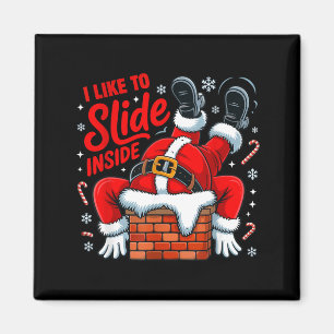 Ich mag es, in das lustige Santa-Paar passende hin Magnet