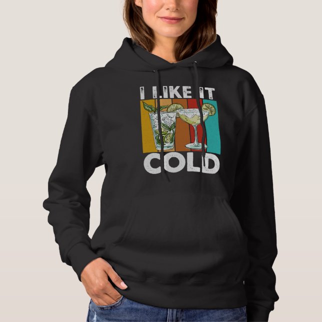 Ich mag es kalt I Cocktail Hoodie (Vorderseite)