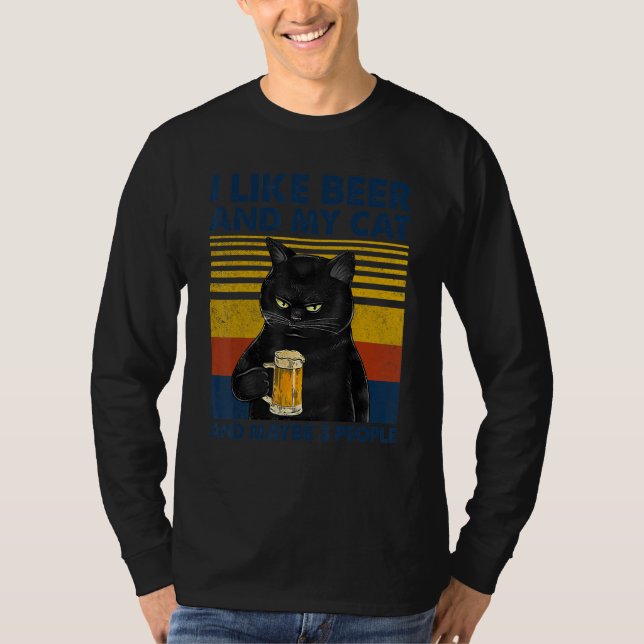 Ich mag es, meine Katze zu sein und vielleicht 3 L T-Shirt (Vorderseite)