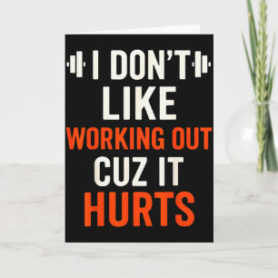 Ich mag es nicht, mich im Fitnessstudio zu quälen, Karte