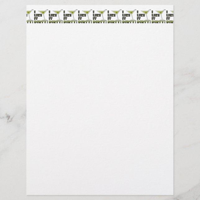 ICH MAG ES SCHWER! Dirty Martini Cocktail Spaß (Vorderseite)