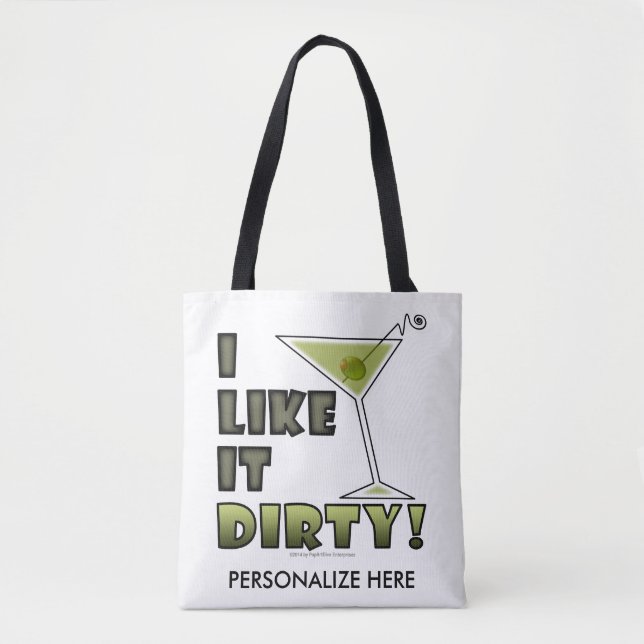 ICH MAG ES SCHWER! Dirty Martini Cocktail Spaß (Vorderseite)