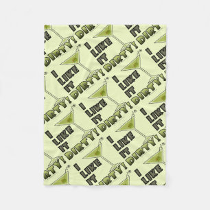 ICH MAG ES SCHWER! Dirty Martini Cocktail Spaß Fleecedecke