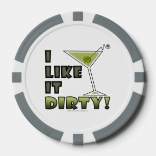 ICH MAG ES SCHWER! Dirty Martini Spaß Pokerchips