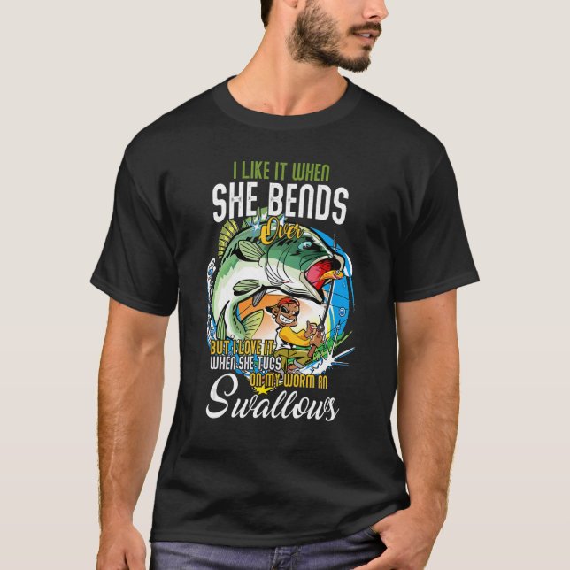 Ich mag es, wenn sie überspringt, aber ich Liebe e T-Shirt (Vorderseite)