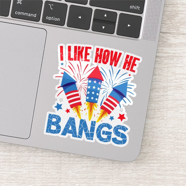 Ich mag es, wie er Couple Matching Family Wiederse Aufkleber (Detail)