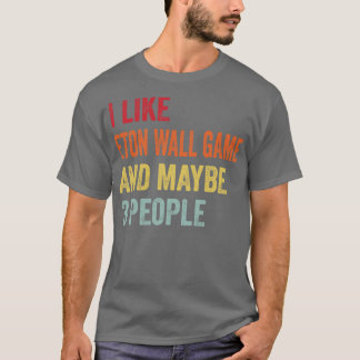 Ich mag Eton Wall Game Vielleicht 3 Personen T-Shirt