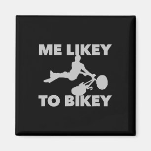 Ich mag Fahrradfahren Lustiges Mountainbike Extrem Magnet