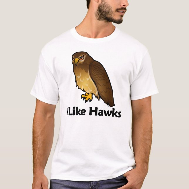 Ich mag Falken T-Shirt (Vorderseite)