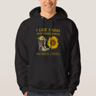 Ich mag Farm und Sonnenblumen und vielleicht beweg Hoodie