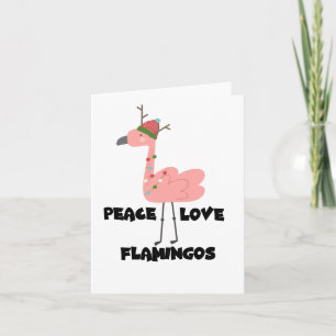 Ich mag Flamingos, die friedliche Liebe Flamingos Karte