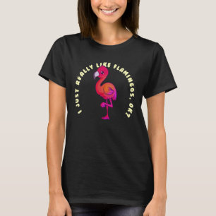 Ich mag Flamingos Kids Niedlichen Flam T-Shirt