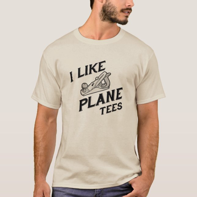 Ich mag Flugzeug T-Shirts (Vorderseite)