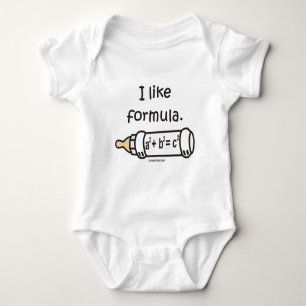 Ich mag Forumla Baby Strampler