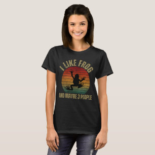 ICH MAG FROSCH UND VIELLEICHT 3 PERSONEN T-Shirt