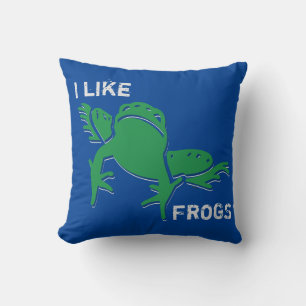 Ich mag Frösche Kissen