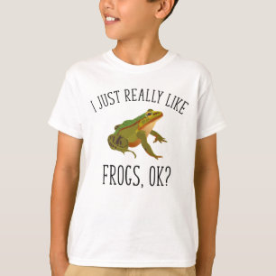 Ich mag Frösche, OK? Funny Frosch Lover T-Shirt