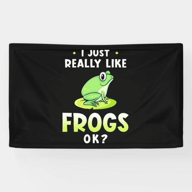 Ich mag Frösche wirklich. Banner (Horizontal)