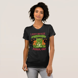 Ich mag Frösche wirklich gut? Funny Frog Kids Girl T-Shirt