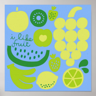 ICH MAG FRUIT Poster