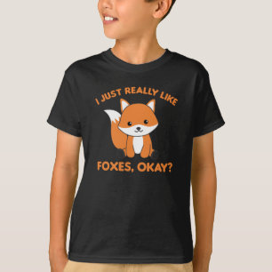Ich mag Füchse einfach wie Funny Fox T-Shirt