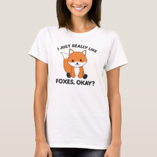 Ich mag Füchse einfach wie Funny Fox T-Shirt