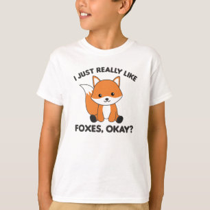 Ich mag Füchse einfach wie Funny Fox T-Shirt