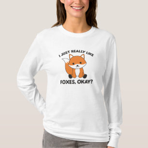 Ich mag Füchse einfach wie Funny Fox T-Shirt