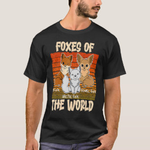 Ich mag Füchse und vielleicht 3 Leute Tier T-Shirt