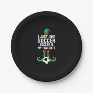 Ich mag Fußball - Funny Soccer Football Pappteller