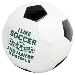Ich mag Fußball und vielleicht 3 Leute
