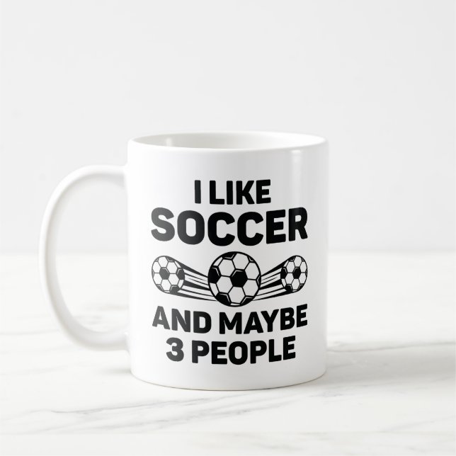 Ich mag Fußball und vielleicht 3 Leute Kaffeetasse (Links)