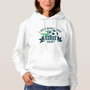 Ich mag Fußball wirklich gut. Hoodie