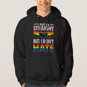 Ich mag gerade sein, aber ich hasse keinen LGBT-Ga Hoodie