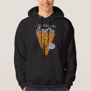 Ich mag Giraffen einfach nur OK Hoodie