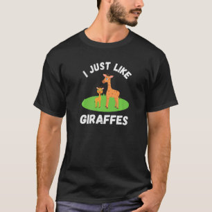 Ich mag Giraffen Niedliche Giraffe T-Shirt