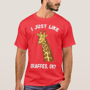 Ich mag Giraffen Niedliche Giraffe T-Shirt