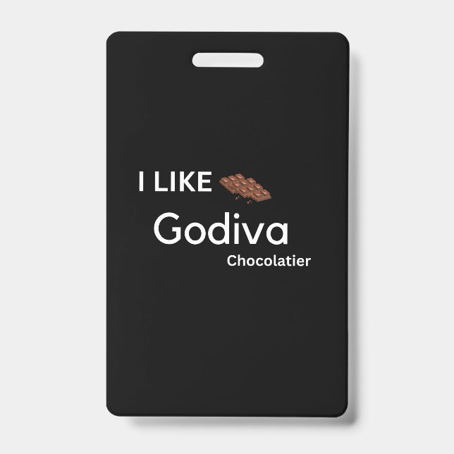 Ich mag Godiva Ausweis (Vorderseite)