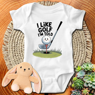 Ich mag Golf, ich bin alt - lustig und Relais Baby Strampler