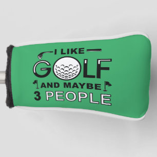 Ich mag Golf und vielleicht 3 Personen Headcover