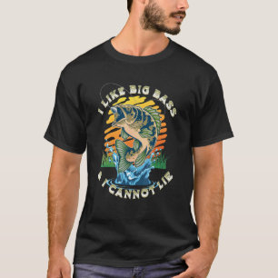 Ich mag große Barsch und ich kann nicht lügen Angl T-Shirt