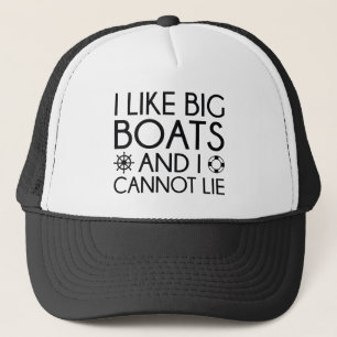 Ich mag große Boote Truckerkappe