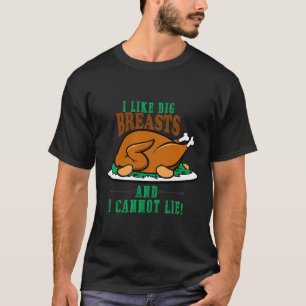 Ich mag große Brüste und kann die lustige Türkei n T-Shirt