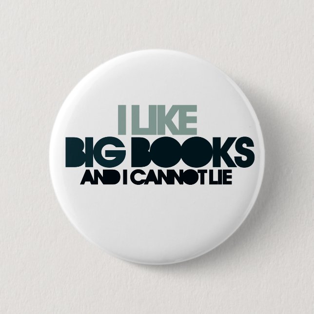 Ich mag große Bücher Button (Vorderseite)