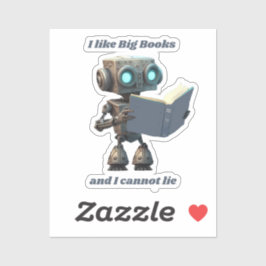 Ich mag große Bücher und ich kann nicht lügen Aufkleber