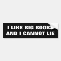 Ich mag große Bücher und ich kann nicht lügen