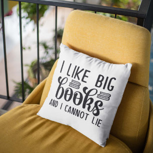 Ich mag große Bücher und ich kann nicht lügen Kissen